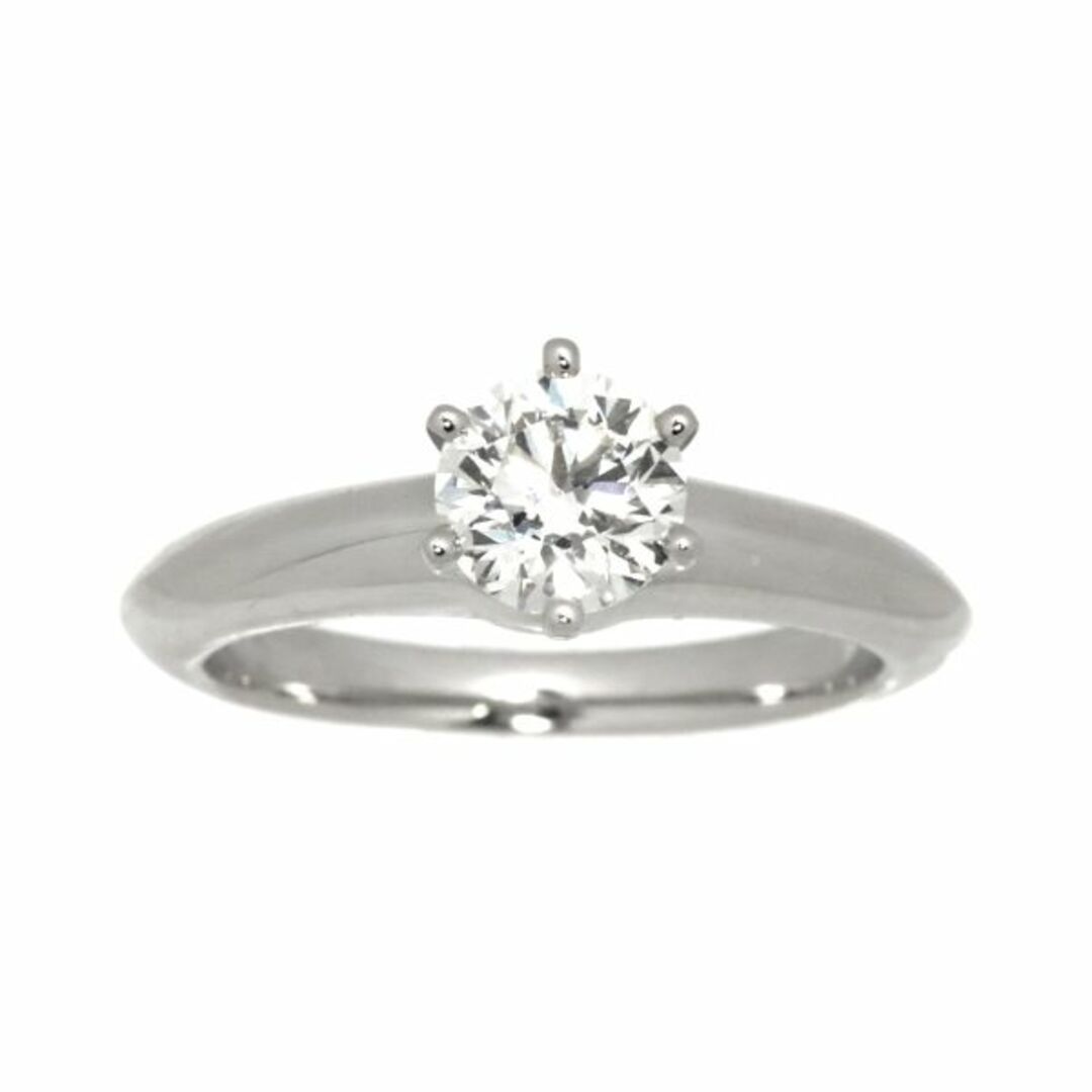 Tiffany & Co.(ティファニー)のティファニー TIFFANY&Co. ソリティア ダイヤ 0.57ct H/VS2/EX 5.5号 リング Pt 指輪 【鑑定書付き】VLP 90195606 レディースのアクセサリー(リング(指輪))の商品写真