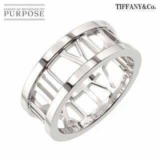 ティファニー(Tiffany & Co.)のティファニー TIFFANY&Co. アトラス オープン 7号 リング K18 WG ホワイトゴールド 750 指輪 VLP 90196654(リング(指輪))