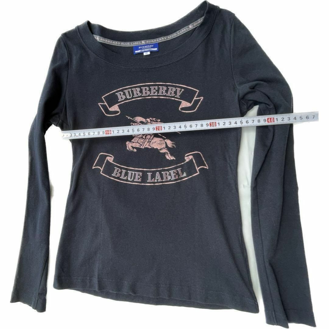 美品 希少 バーバリーブルーレーベル ホースマーク入り トップス Tシャツ