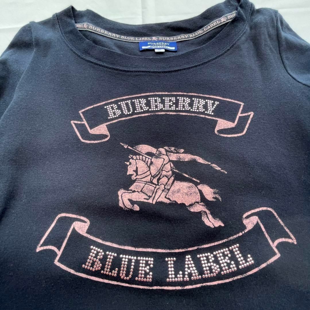 美品 希少 バーバリーブルーレーベル ホースマーク入り トップス Tシャツ