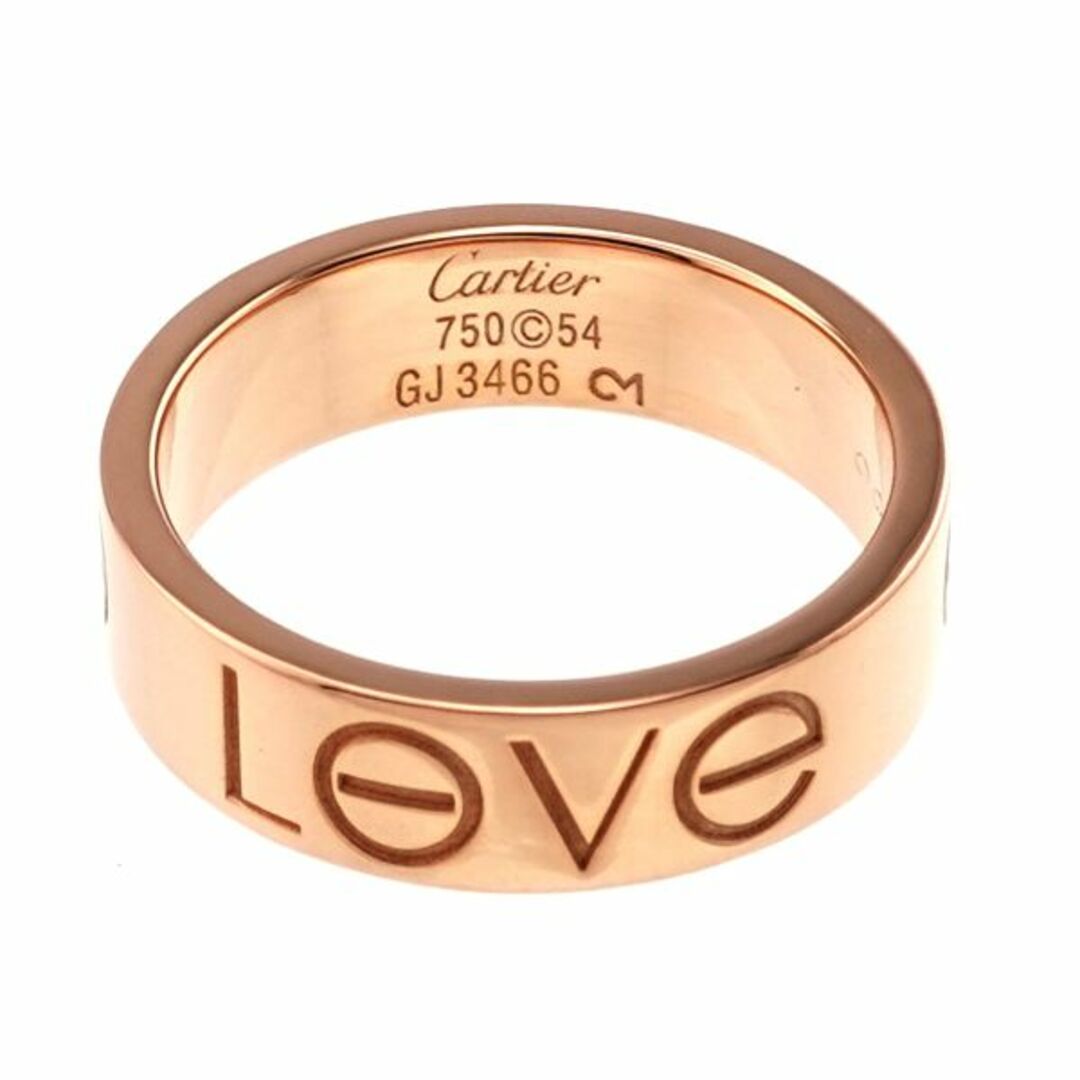 Cartier(カルティエ)のカルティエ Cartier ラブ #54 リング K18 PG ピンクゴールド 750 2006 クリスマス限定 指輪【証明書付き】VLP 90198890 レディースのアクセサリー(リング(指輪))の商品写真