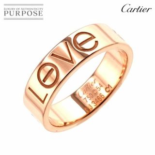 カルティエ(Cartier)のカルティエ Cartier ラブ #54 リング K18 PG ピンクゴールド 750 2006 クリスマス限定 指輪【証明書付き】VLP 90198890(リング(指輪))