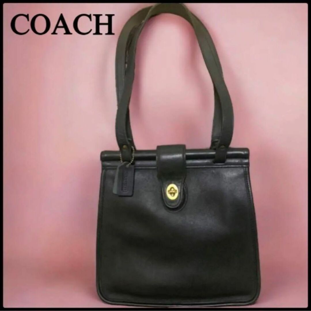 【COACH】オールドコーチ　トートバッグ　ワンショルダー　黒　9021