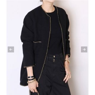 新品タグ付Deuxieme Classe chain tweed ジャケット