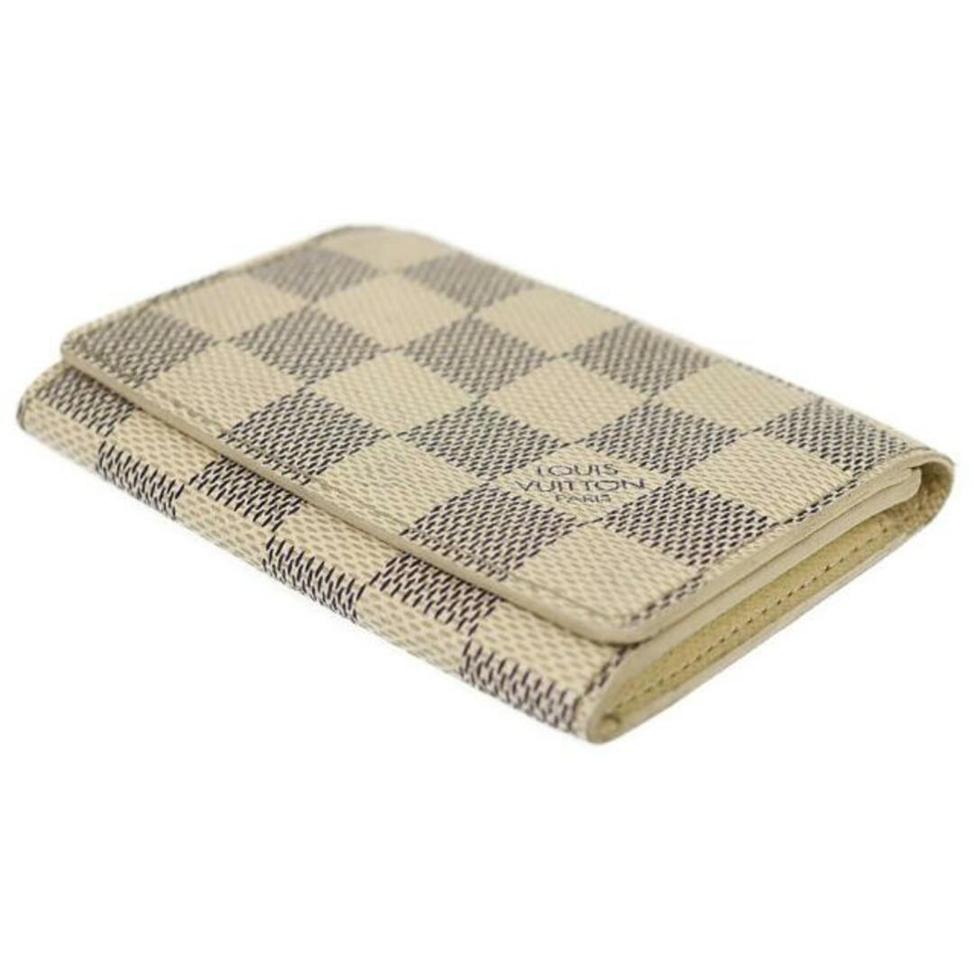 ルイヴィトン カードケース アンヴェロップ カルト ドゥ ヴィジット N61746 中古 ダミエ アズール レザー LOUIS VUITTON  【中古】 | 名刺入れ 白 ファッション ビジネスシーン コンパクト シンプル ブランド小物 ABランク