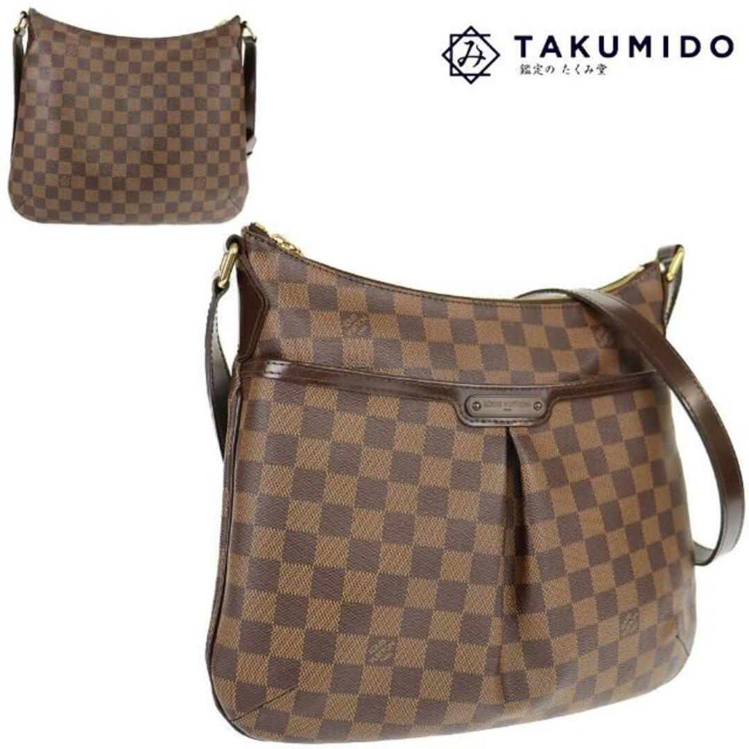 ルイヴィトン ショルダーバッグ ブルームズベリPM N42251  ダミエライン エベヌ ブラウン レザー LOUIS VUITTON  | 肩掛け カバン 斜め掛け ファスナー開閉式 バック ビトン LV カバン ブランド 鞄 シンプル レディース ランクAB