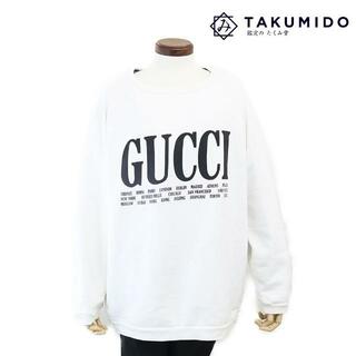 Gucci - グッチ メンズ服 シティ ロゴ トレーナー 中古 サイズL