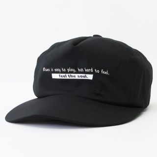 カシラ(CA4LA)のカシラ FEEL THE SOUL キャップ ロゴプリント 黒 ブラック(キャップ)