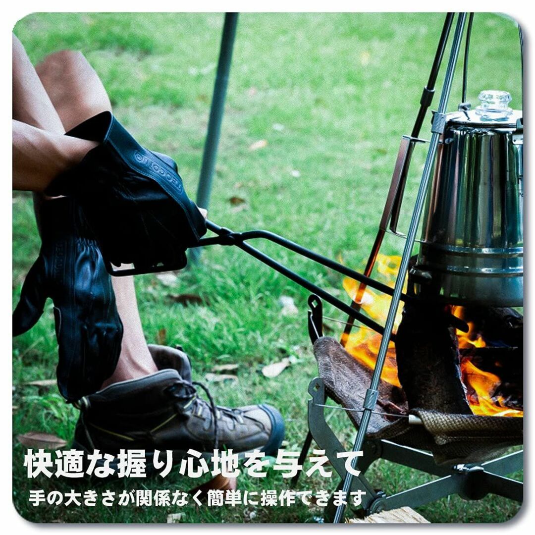 ラクマ限定　CARBABY 薪ばさみ ファイヤープレーストング 炭ばさみ BBQ