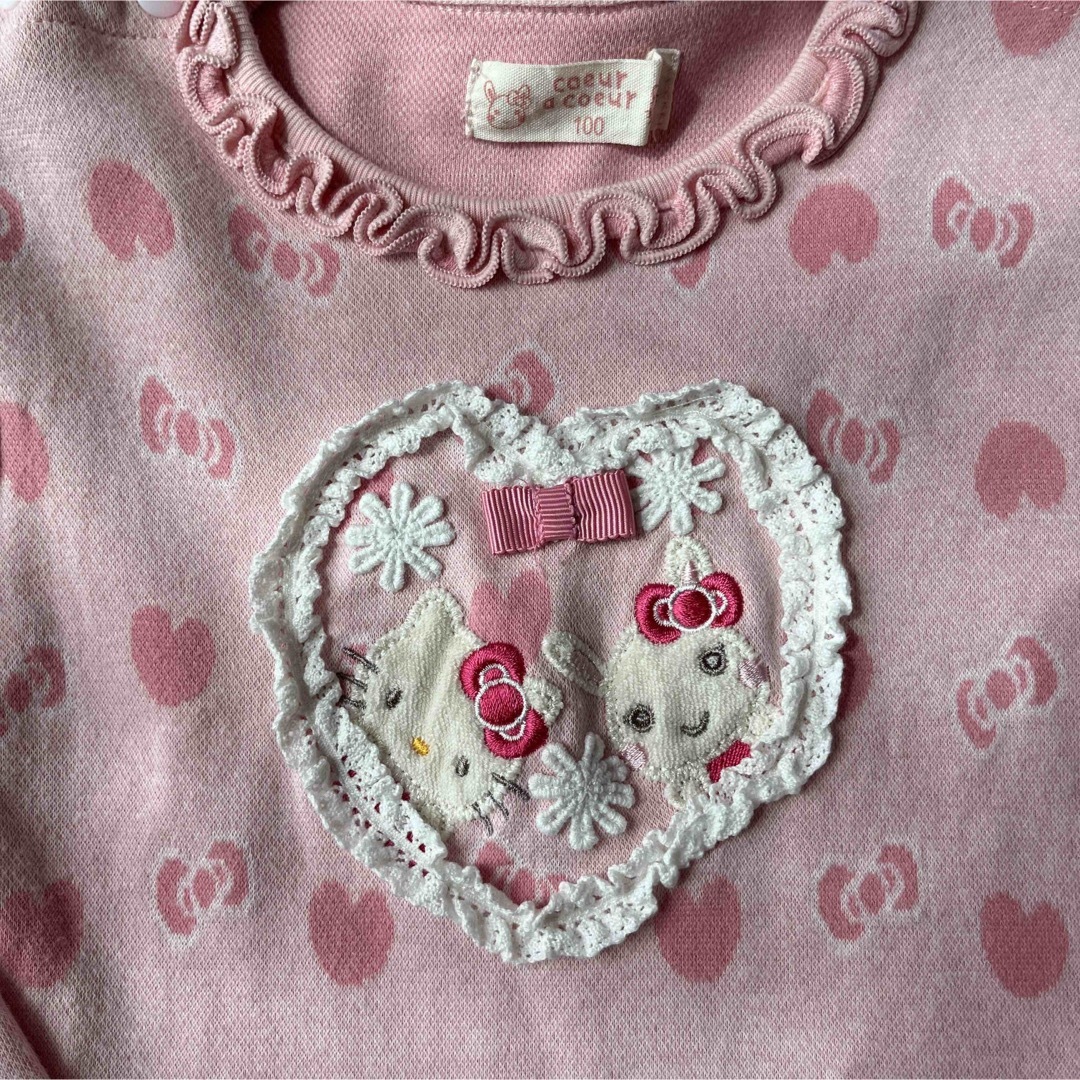 coeur a coeur(クーラクール)のクーラクール♡キティプルオーバー100cm キッズ/ベビー/マタニティのキッズ服女の子用(90cm~)(Tシャツ/カットソー)の商品写真