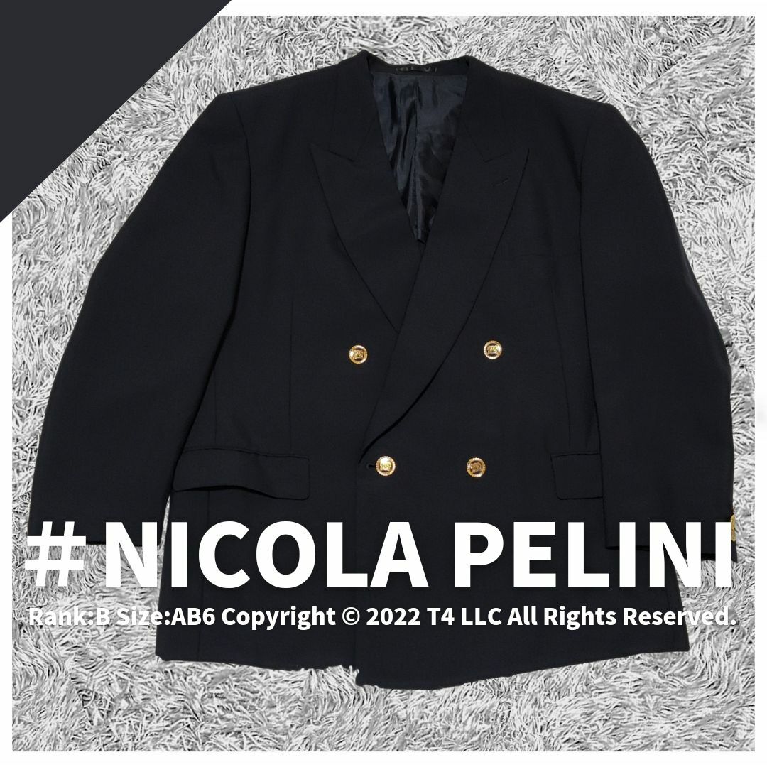 【極美品】NICOLA PELINI ブレザー 金ボタン ダブル ✓1868