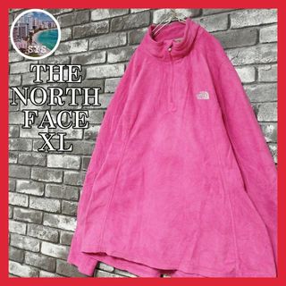 ザノースフェイス(THE NORTH FACE)のザノースフェイスフリースプルオーバースウェット刺繍ワンポイントロゴユニセックス(トレーナー/スウェット)