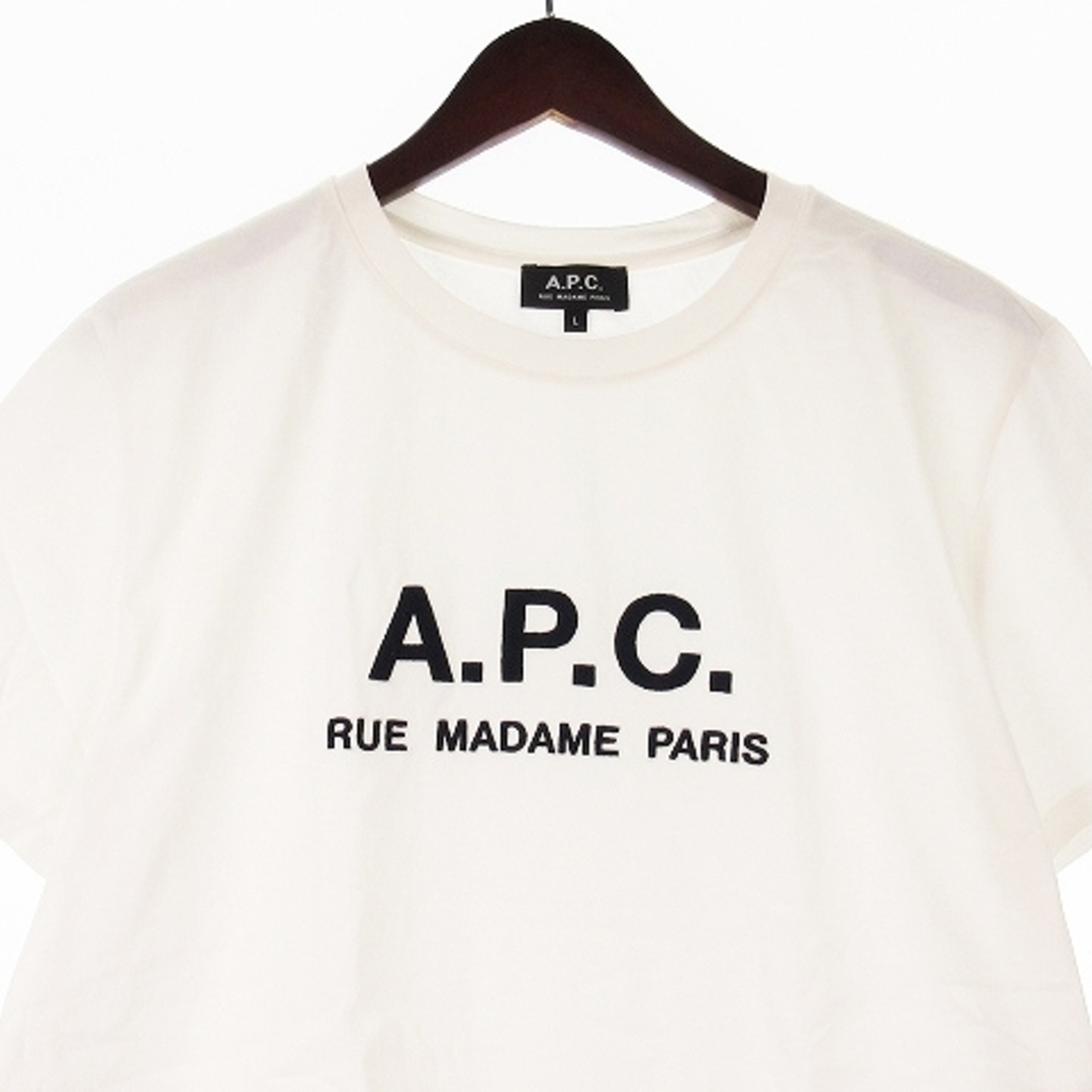 apc アーペーセー ロゴ Tシャツ ホワイト