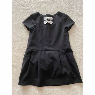 ザラキッズ(ZARA KIDS)のZARA ブラックワンピース　110cm(ワンピース)