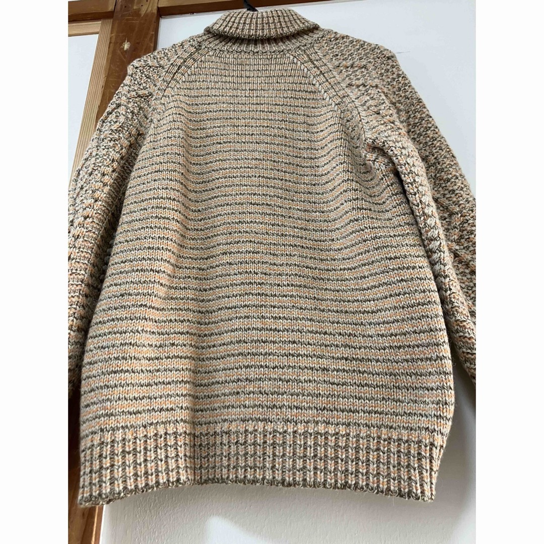 Alpaca Mixed knit Turtleneck Pull S EM 5