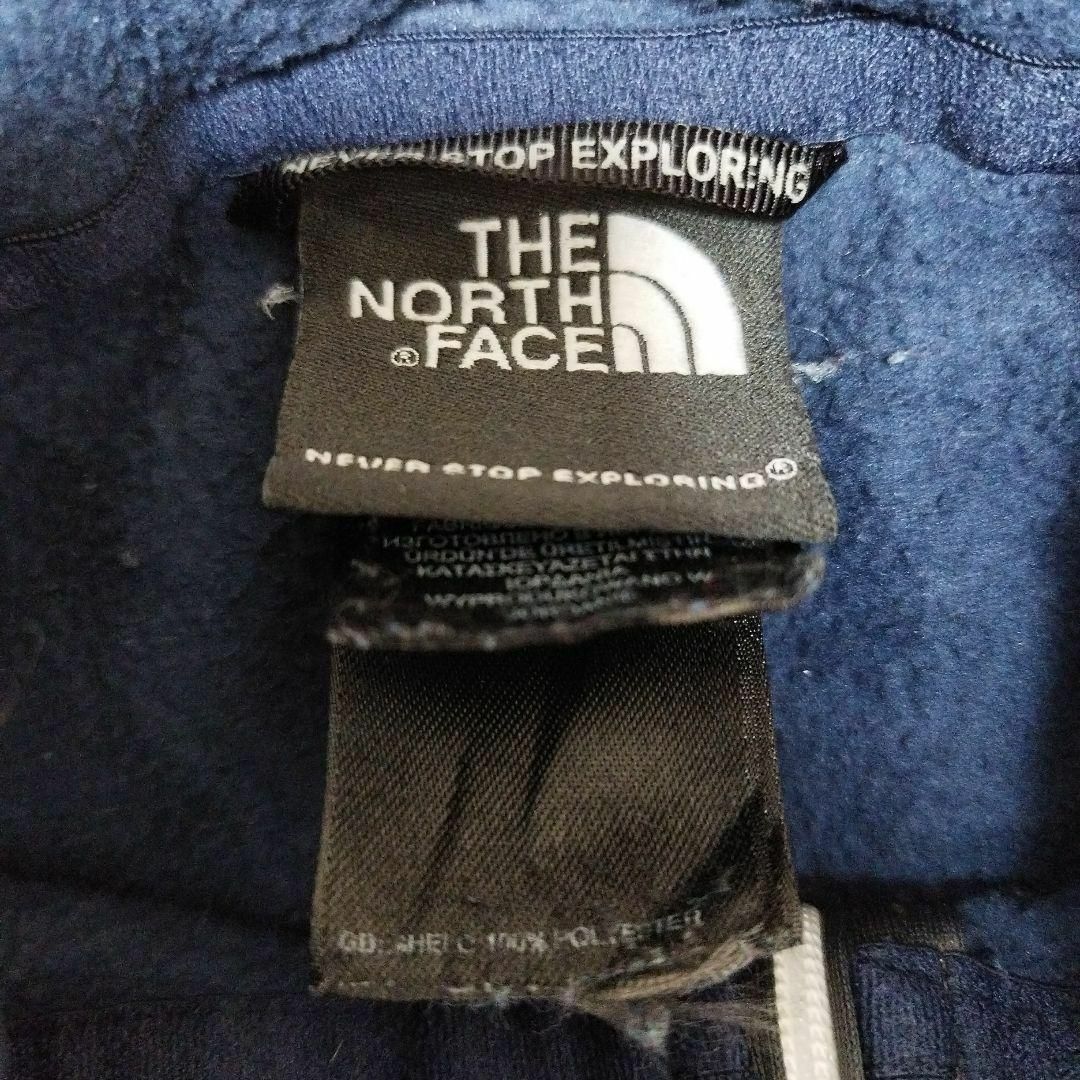 THE NORTH FACE(ザノースフェイス)のザノースフェイスNORTHFACE刺繍ワンポイントロゴハーフジップネイビー長袖M メンズのトップス(スウェット)の商品写真