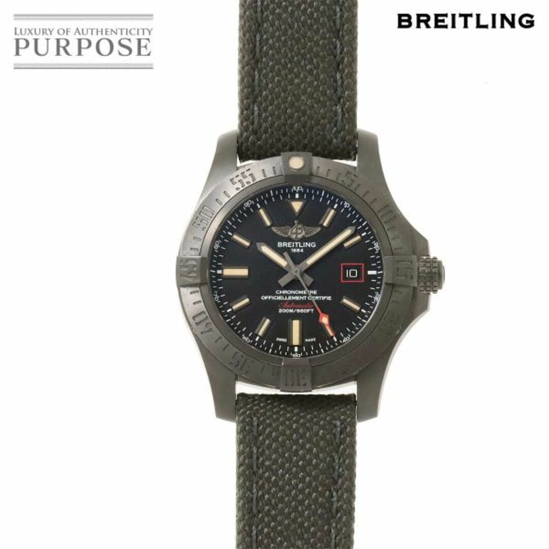 ブライトリング BREITLING アベンジャー ブラックバード V17311 メンズ 腕時計 デイト ブラック 文字盤 自動巻き Chronomat VLP 90196788