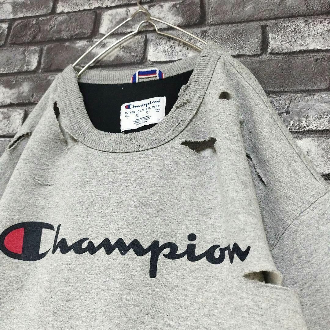 Champion ☆ 山田蓮 ☆XL☆ grange Boro sweat - スウェット