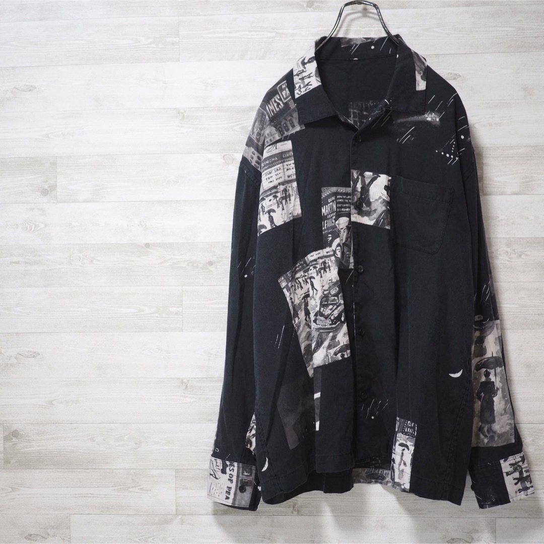 P.C. 19AW Long Aloha Times Square-Blk/S