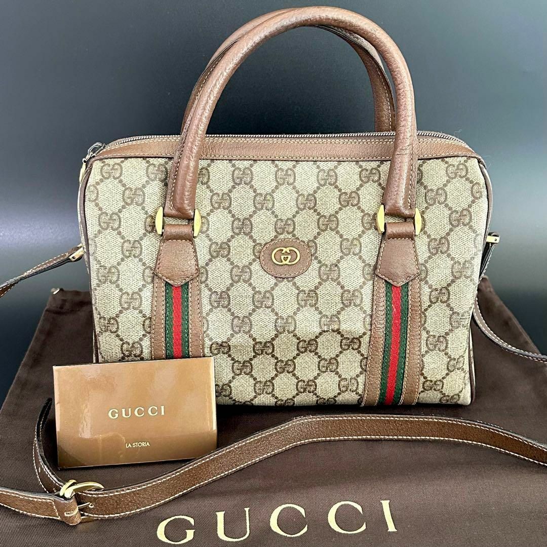 Gucci - グッチ GUCCI ボストンバッグ 2way シェリーライン GG柄の+