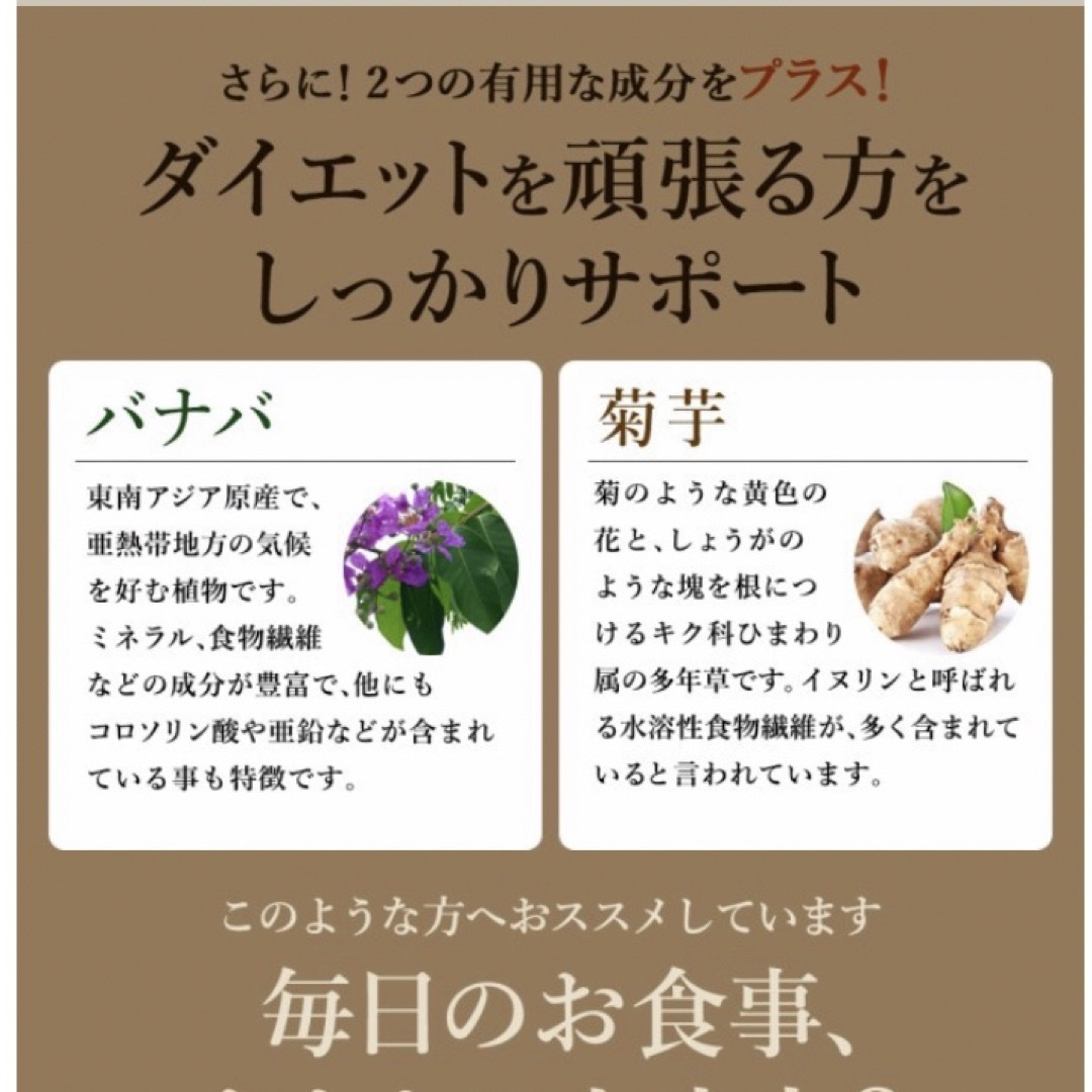 サラシア  炭水化物ブロック 菊芋  ダイエットサプリメント 約3ヵ月分  コスメ/美容のダイエット(ダイエット食品)の商品写真