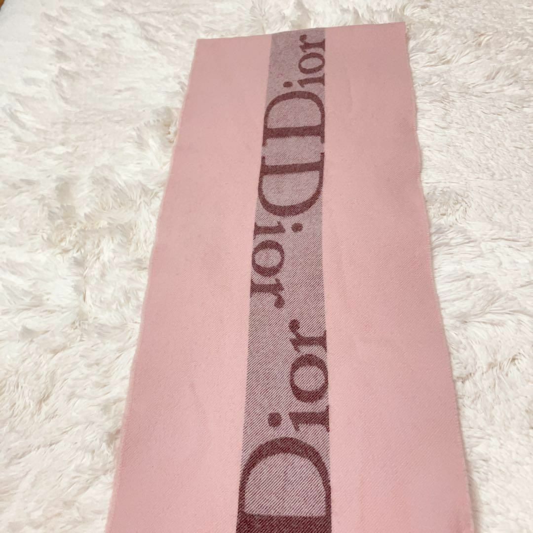 【人気品】クリスチャン ディオール dior マフラー ウール ピンク 684