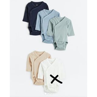 エイチアンドエム(H&M)のH&M ラップボディースーツ　60(ロンパース)