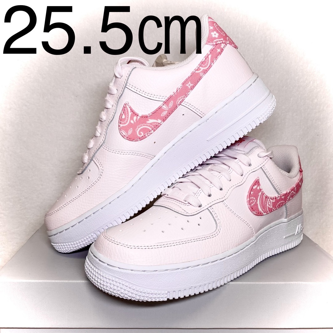 ナイキ　AIR FORCE1 07 エアフォース1 ピンクペイズリー25.5cm