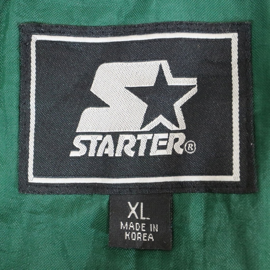 SALE/ 90年代 STARTER スターター NFL グリーンベイ・パッカーズ 中綿ナイロンジャケット  防寒  防風 グリーン (メンズ XL)  N7554状態汚れ