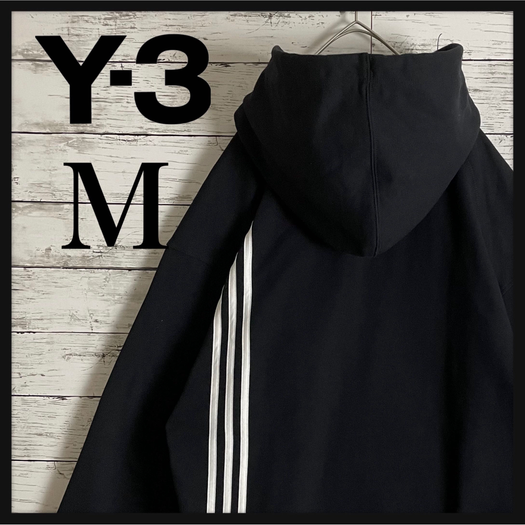 Y-3 STACKED LOGO HOODIE パーカー ブラック