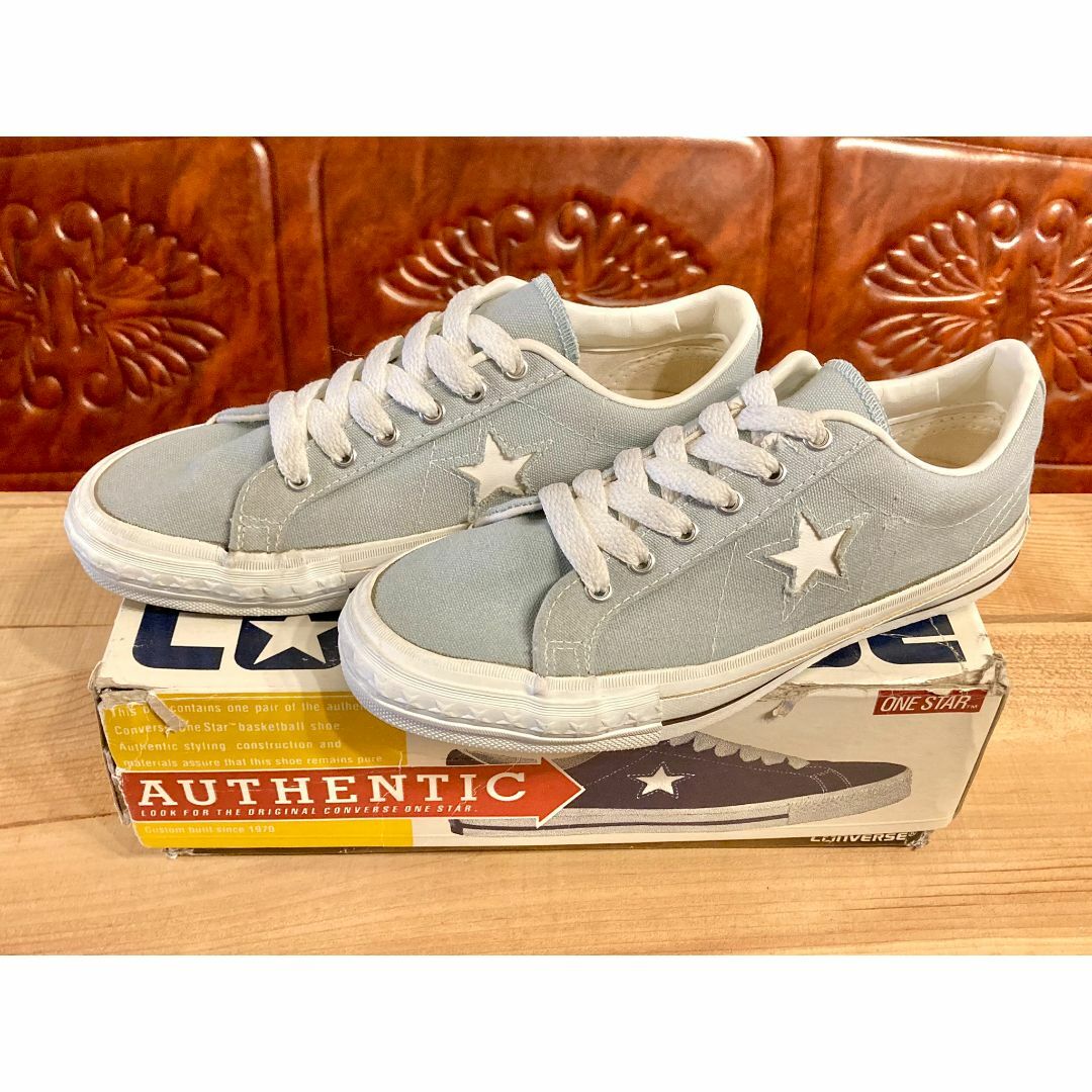 CONVERSE(コンバース)の★90s!USA!レア!コンバース ワンスタースカイブルー ビンテージ 238★ レディースの靴/シューズ(スニーカー)の商品写真