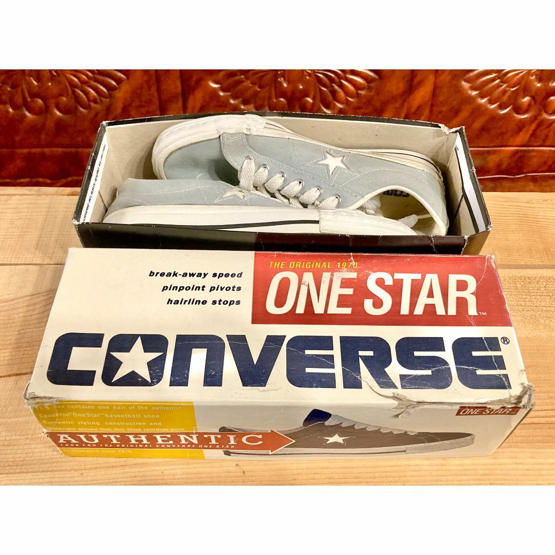 CONVERSE(コンバース)の★90s!USA!レア!コンバース ワンスタースカイブルー ビンテージ 238★ レディースの靴/シューズ(スニーカー)の商品写真