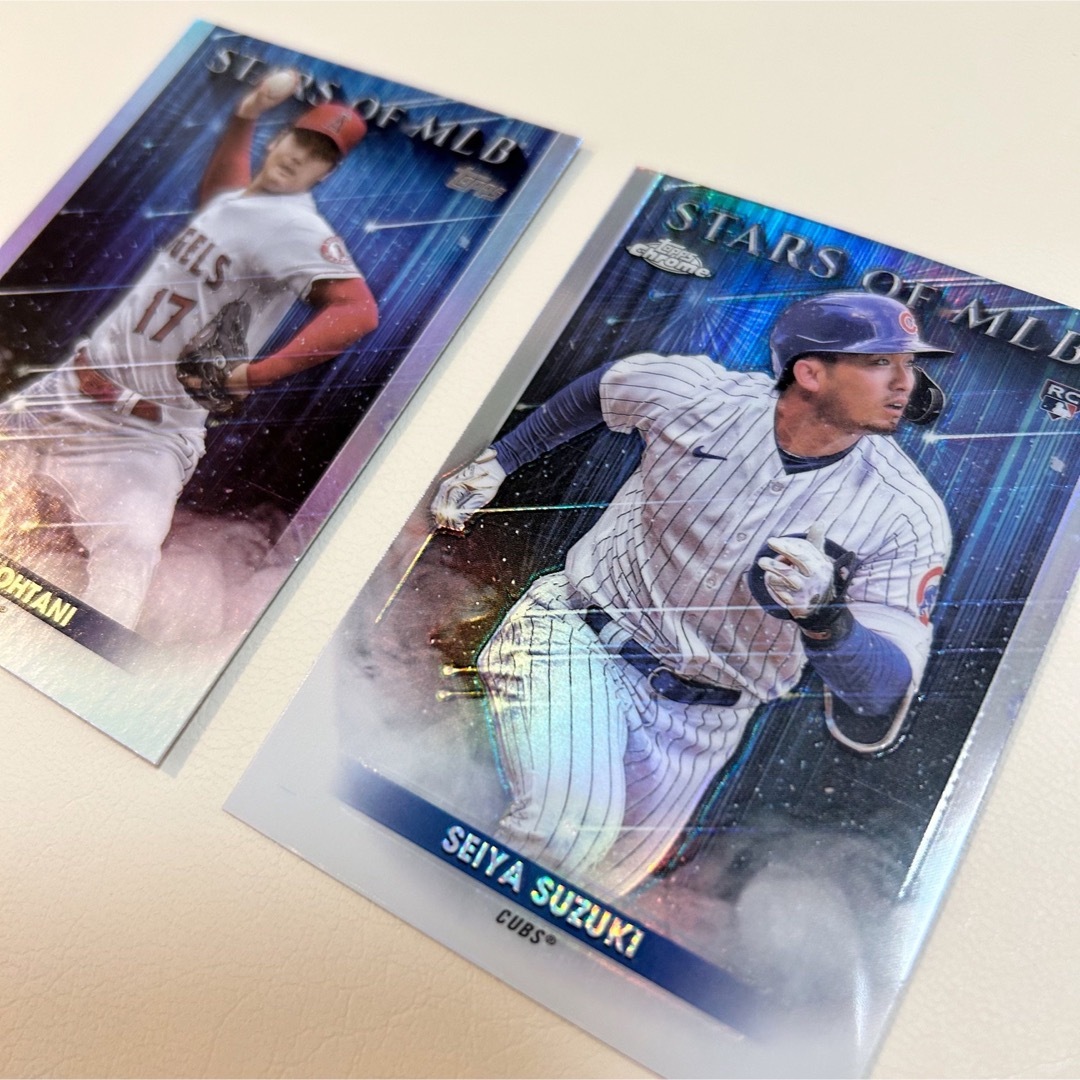 【美品】大谷翔平 鈴木誠也 STARS OF MLB カード レア品 キラカード 大谷翔平 限定キラレアカード