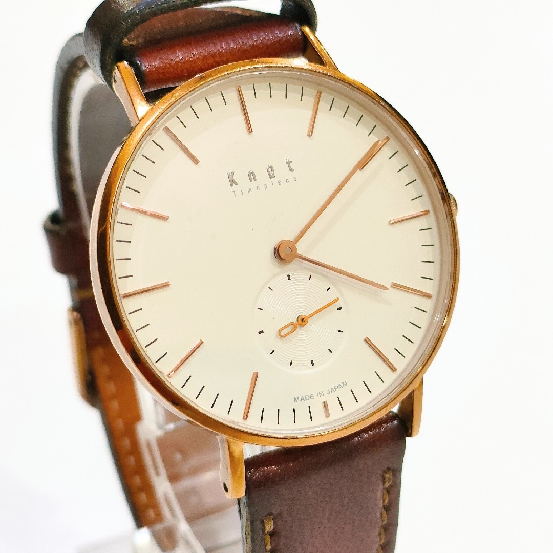 KNOT(ノット)のKNOT　ノット　腕時計　革ベルト レディースのファッション小物(腕時計)の商品写真