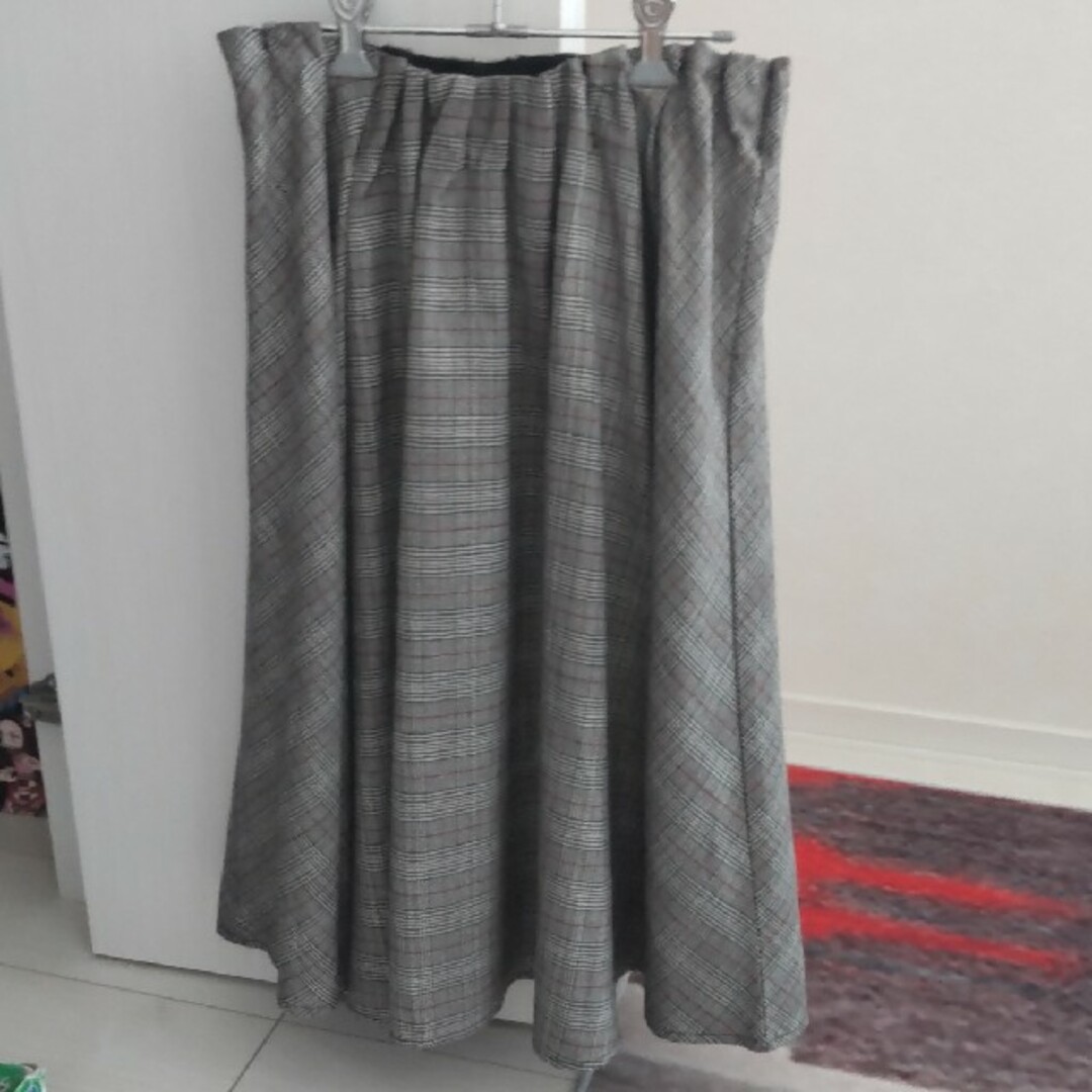 チェック柄スカート レディースのスカート(ロングスカート)の商品写真