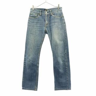 ビームス(BEAMS)のビームス ストレート デニムパンツ S ブルー BEAMS ジーンズ メンズ 【中古】  【230908】(ワークパンツ/カーゴパンツ)