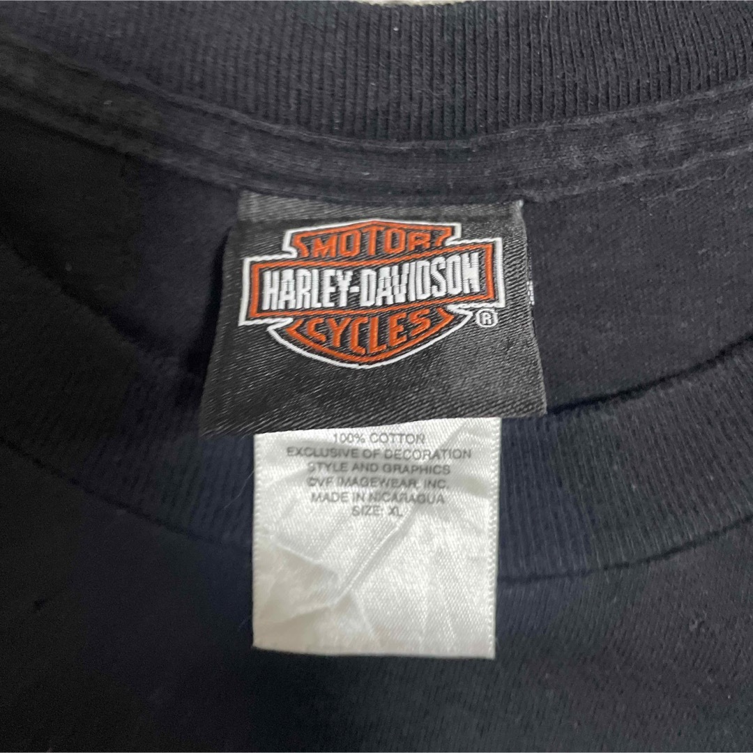 Harley Davidson(ハーレーダビッドソン)のHarley-Davidson 00s Y2K クロコダイル フレイム Tシャツ メンズのトップス(Tシャツ/カットソー(半袖/袖なし))の商品写真