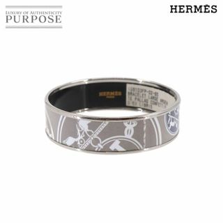 エルメス(Hermes)の未使用 展示品 エルメス HERMES エマイユ GM バングル ブレスレット マルチカラー グレー シルバー アクセサリー VLP 90201778(ブレスレット/バングル)