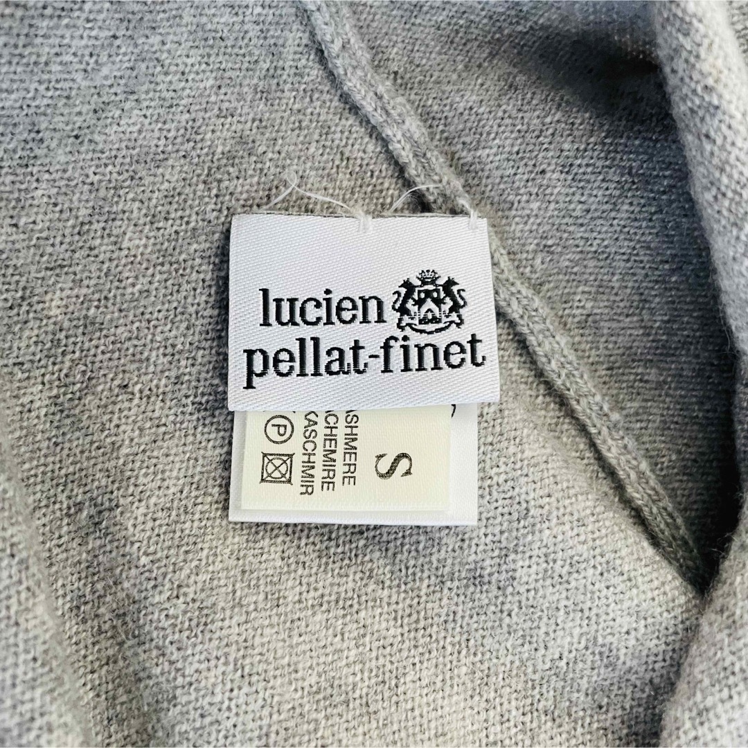 Lucien pellat-finet(ルシアンペラフィネ)のルシアンペラフィネ☆ カシミアニット グレー×ブラック レディースのトップス(ニット/セーター)の商品写真