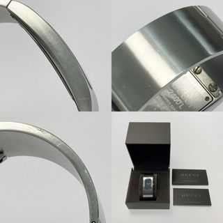 Gucci - GUCCI グッチ バングルウォッチ 2400L ブラック文字盤
