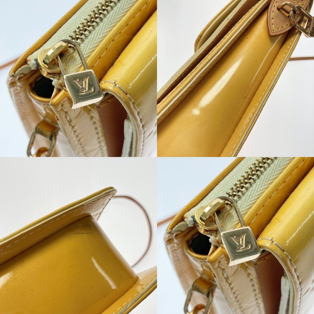 ☆☆LOUIS VUITTON ルイヴィトン モノグラムヴェルニ モット M91059 イエロー ショルダーバッグ