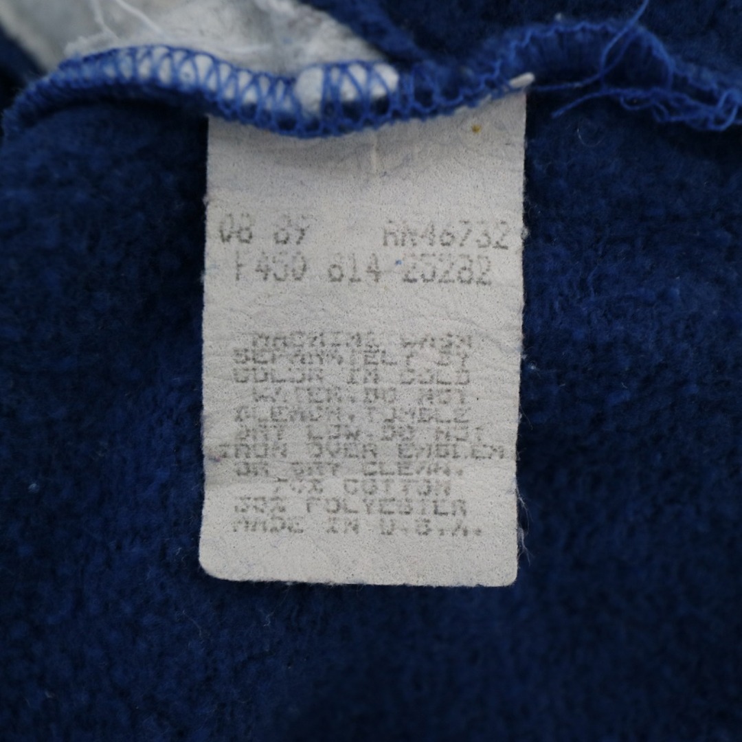 SALE/ 90年代 USA製 NFL デンバー・ブロンコス スウェット ハーフボタン プロチーム アメフト ブルー (メンズ -- Mサイズ相当)  N7745 8
