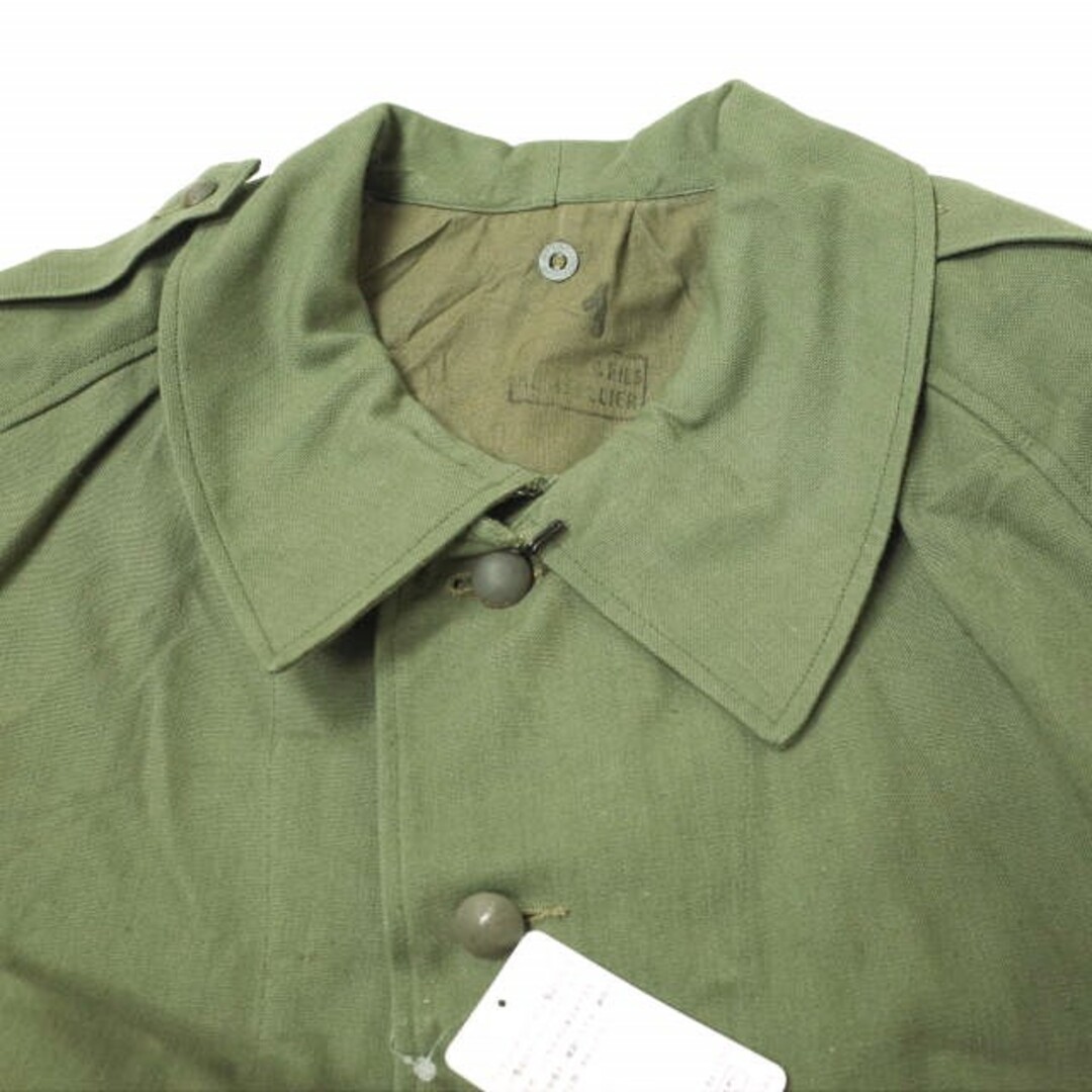FRENCH ARMY フレンチアーミー フランス軍 M-35 Military Motorcycle Coat モーターサイクルコート 1 Khaki VINTAGE ヴィンテージ アウター【新古品】【FRENCH ARMY】