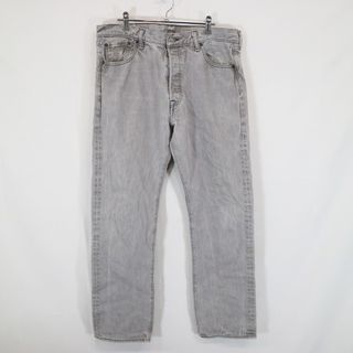 リーバイス(Levi's)のSALE/ Levi's リーバイス 501 デニムパンツ アメカジ ボタンフライ ストレート グレー (メンズ 36×32) 中古 古着 N7755(ジャージ)