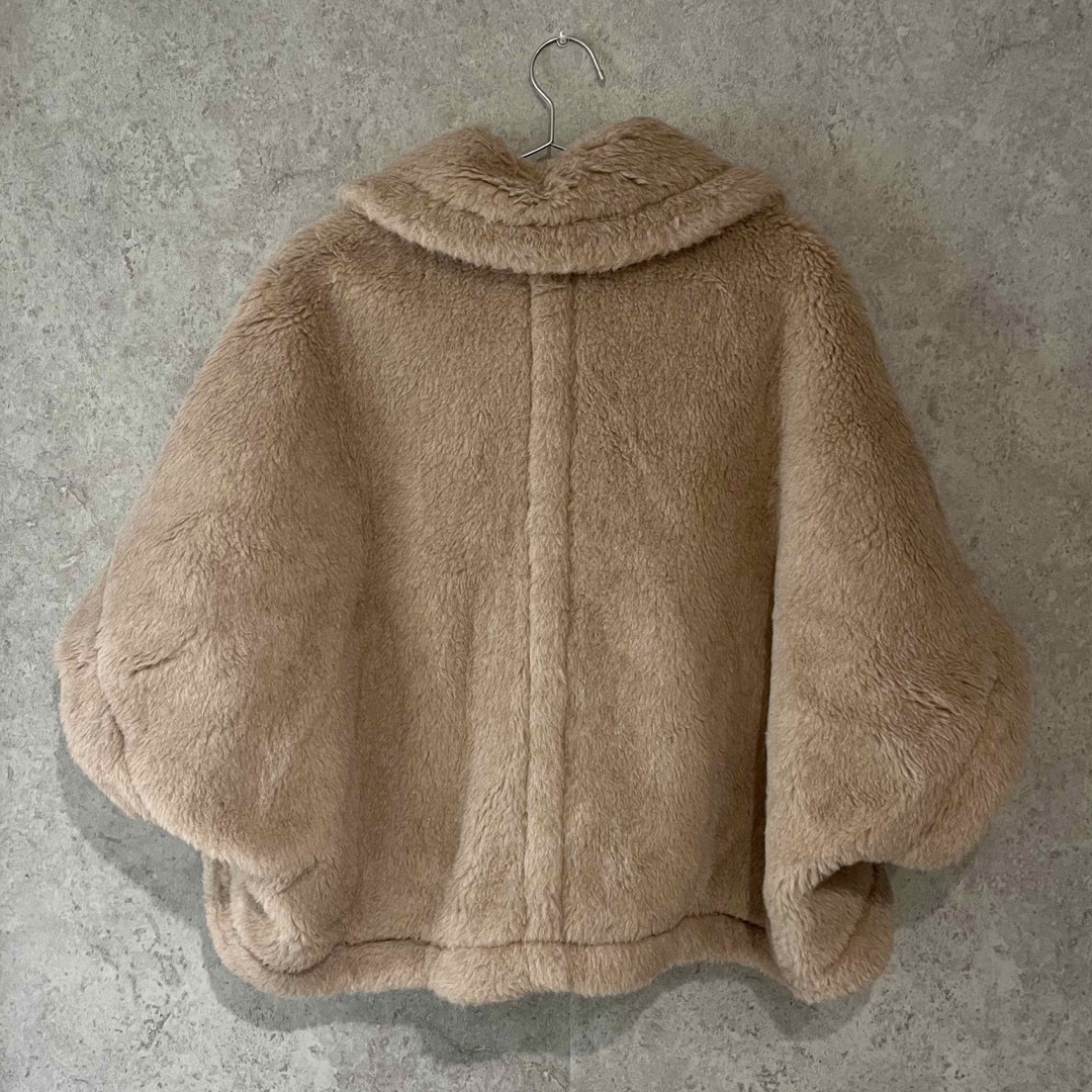 MAX MARA TERZO テディケープ ポンチョ　コート　新品タグ付き