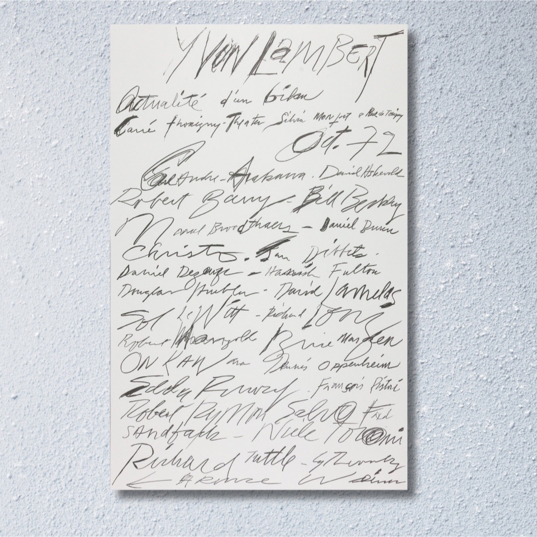 日本未入荷 Cy Twombly1972 希少ポスター 日本未入荷 Cy Twombly1972 希少ポスター