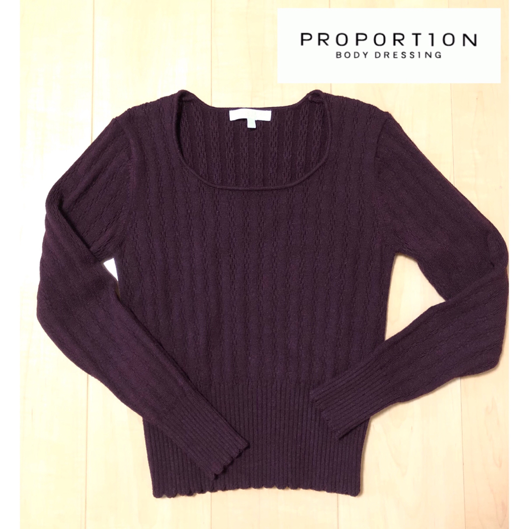 PROPORTION BODY DRESSING(プロポーションボディドレッシング)の【限定セール】PROPORTION BODY DRESSING ニット レディースのトップス(ニット/セーター)の商品写真