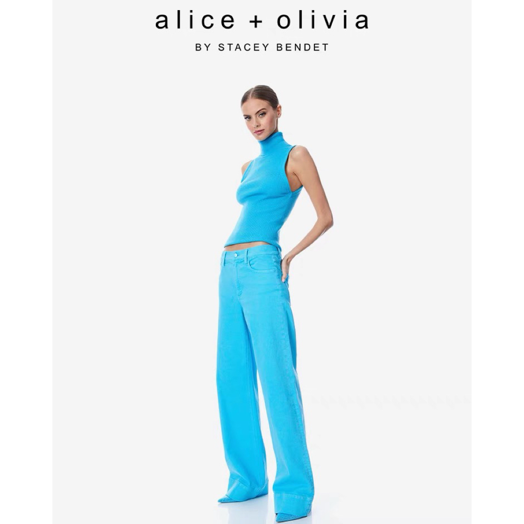 Alice+Olivia(アリスアンドオリビア)の❤️★Alice olive 新作新品　ベージュ　ニット　袖なしカットソー　3色 レディースのトップス(カットソー(半袖/袖なし))の商品写真