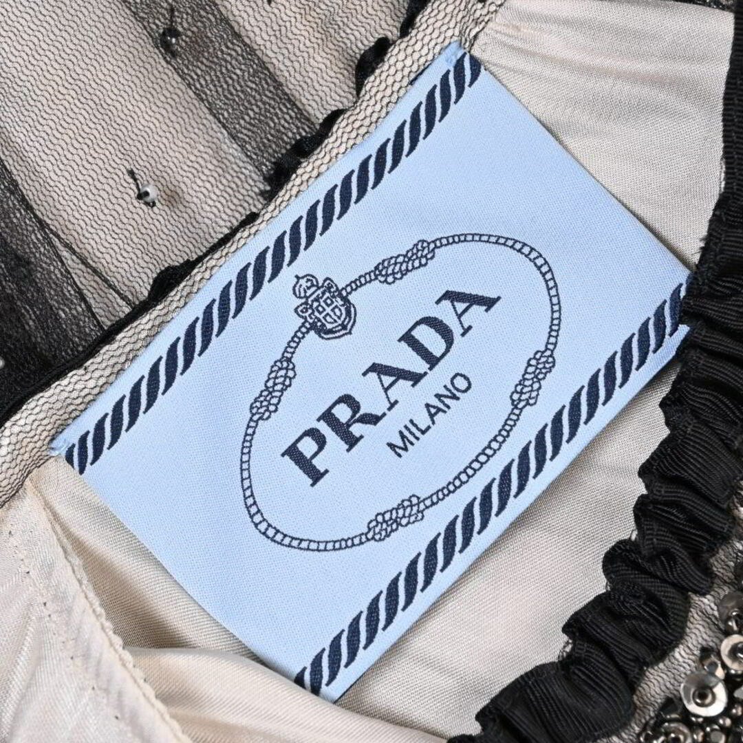 PRADA(プラダ)のPRADA ビジュー装飾 ドレス レディースのワンピース(ミニワンピース)の商品写真