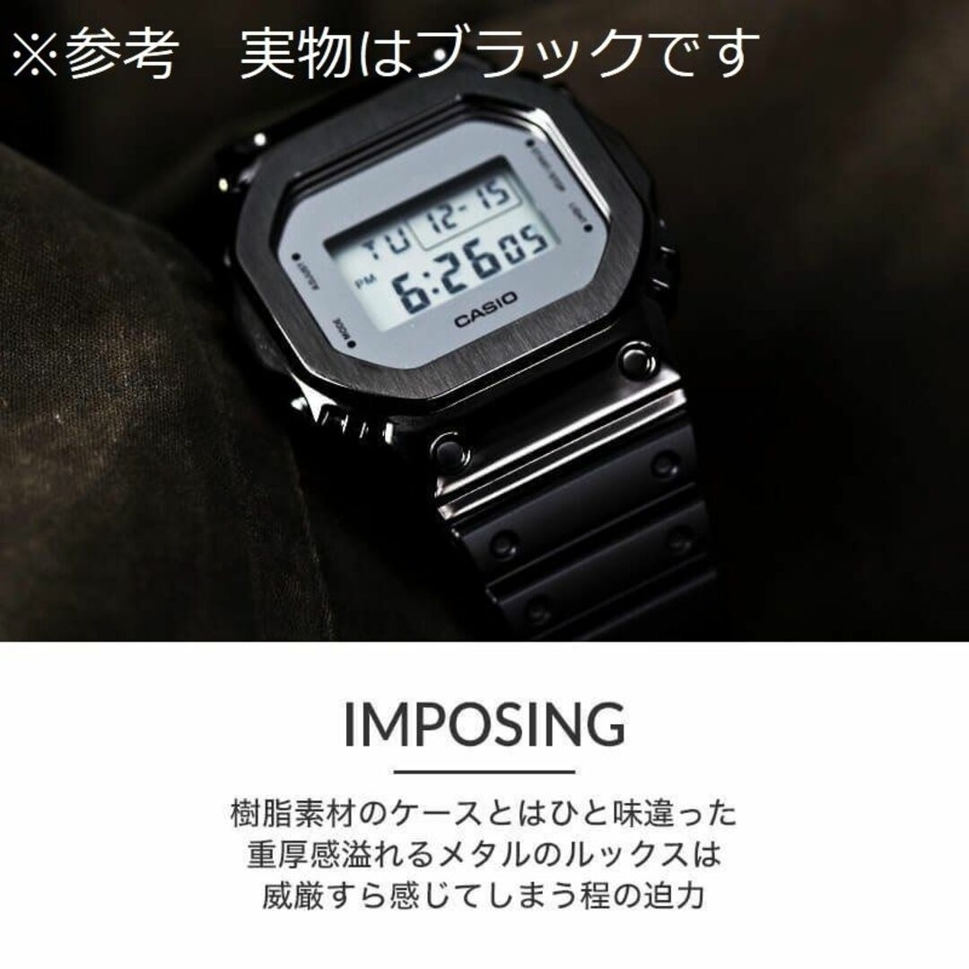 G-SHOCK DW-5600　カスタムベゼル　メタルブラック メンズの時計(腕時計(デジタル))の商品写真